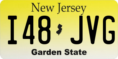 NJ license plate I48JVG