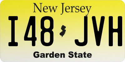 NJ license plate I48JVH