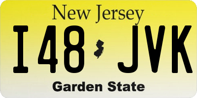 NJ license plate I48JVK