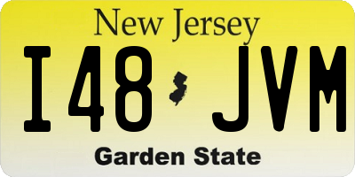 NJ license plate I48JVM