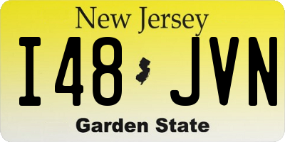 NJ license plate I48JVN