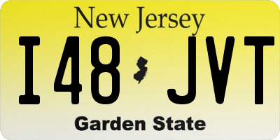 NJ license plate I48JVT