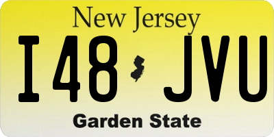 NJ license plate I48JVU