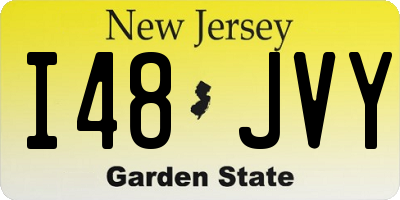 NJ license plate I48JVY