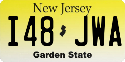 NJ license plate I48JWA
