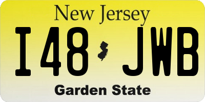NJ license plate I48JWB