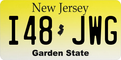 NJ license plate I48JWG
