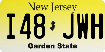 NJ license plate I48JWH