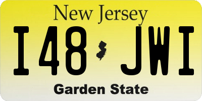 NJ license plate I48JWI
