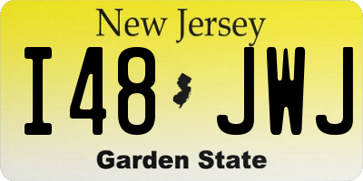 NJ license plate I48JWJ
