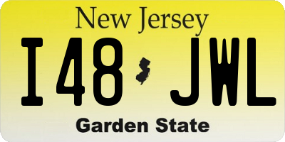 NJ license plate I48JWL