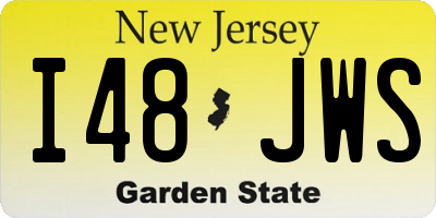 NJ license plate I48JWS