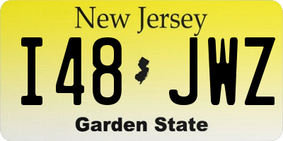NJ license plate I48JWZ