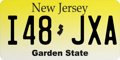 NJ license plate I48JXA