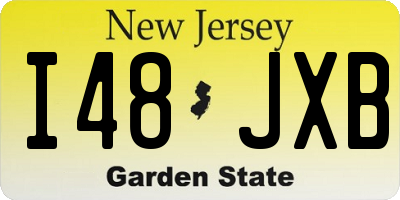 NJ license plate I48JXB