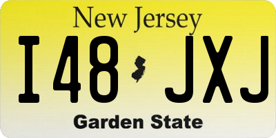 NJ license plate I48JXJ