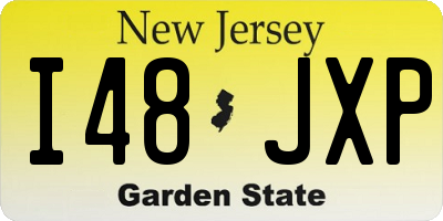NJ license plate I48JXP