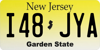 NJ license plate I48JYA