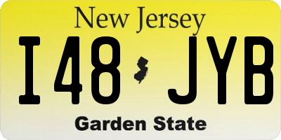NJ license plate I48JYB