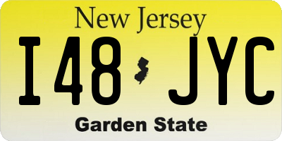 NJ license plate I48JYC