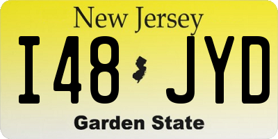 NJ license plate I48JYD