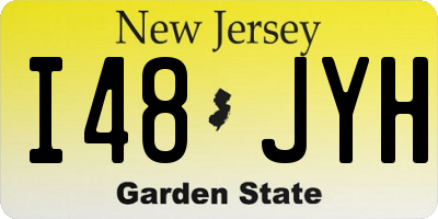 NJ license plate I48JYH