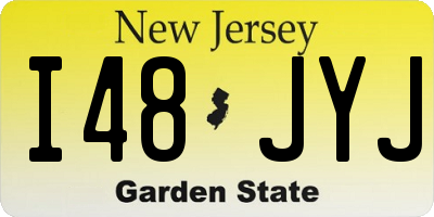 NJ license plate I48JYJ