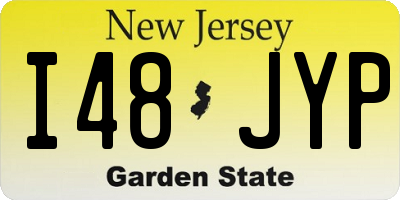 NJ license plate I48JYP