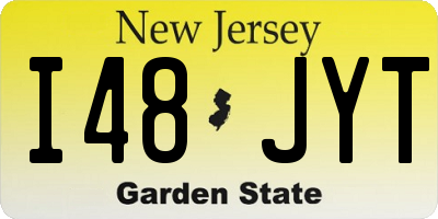 NJ license plate I48JYT