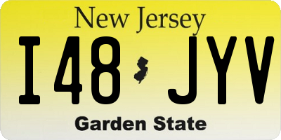 NJ license plate I48JYV