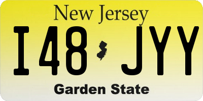 NJ license plate I48JYY