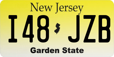 NJ license plate I48JZB