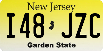 NJ license plate I48JZC