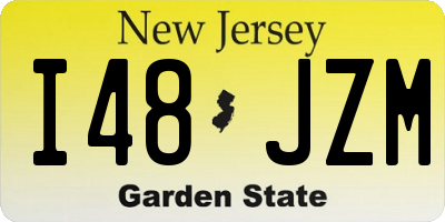 NJ license plate I48JZM