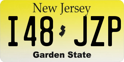 NJ license plate I48JZP