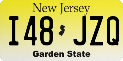 NJ license plate I48JZQ