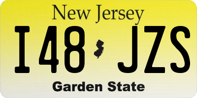 NJ license plate I48JZS