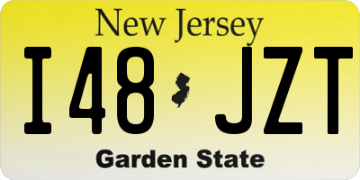 NJ license plate I48JZT