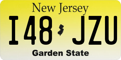 NJ license plate I48JZU