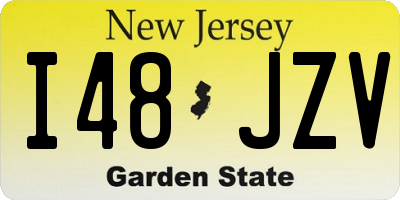 NJ license plate I48JZV