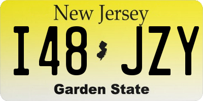 NJ license plate I48JZY