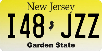 NJ license plate I48JZZ