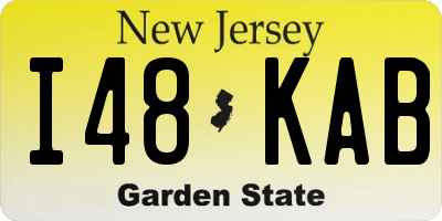 NJ license plate I48KAB