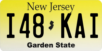 NJ license plate I48KAI