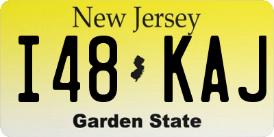 NJ license plate I48KAJ