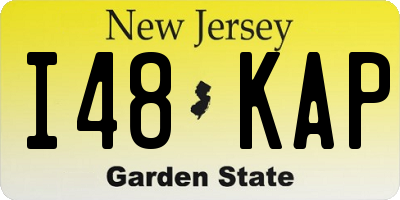 NJ license plate I48KAP