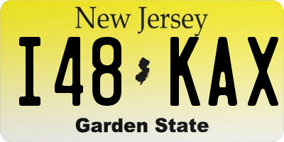 NJ license plate I48KAX