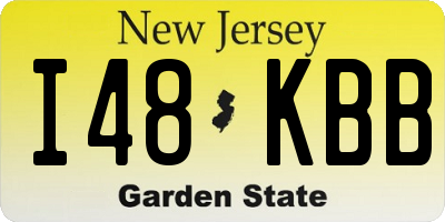 NJ license plate I48KBB