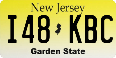 NJ license plate I48KBC