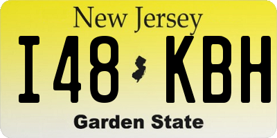 NJ license plate I48KBH